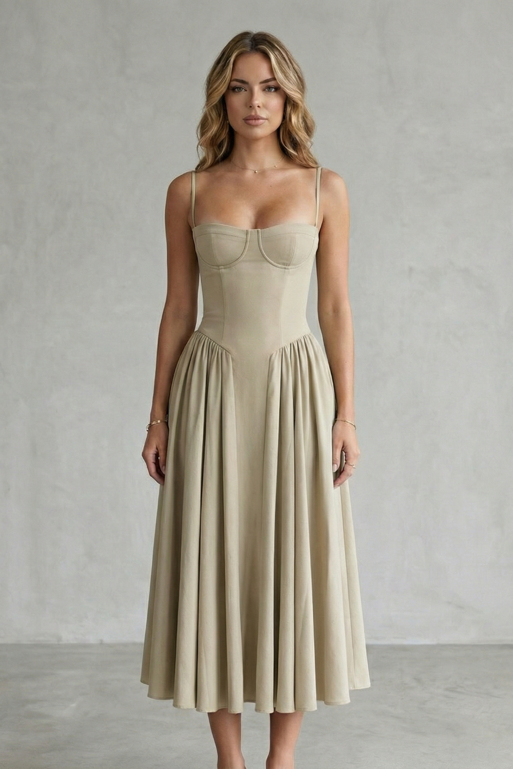 Sleeveless Structured Dress for Women – Timeless Design, Elegant Fit