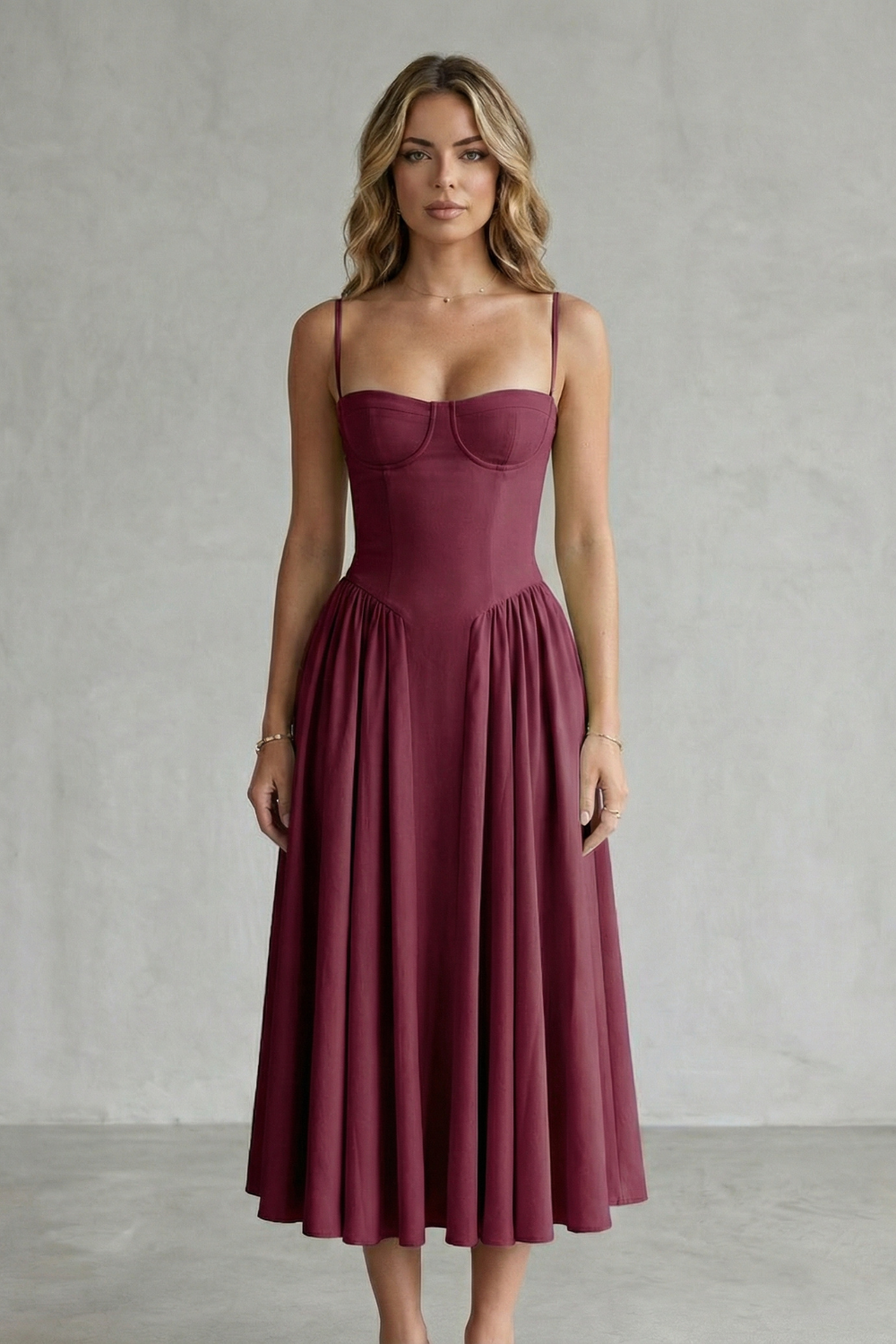 Sleeveless Structured Dress for Women – Timeless Design, Elegant Fit