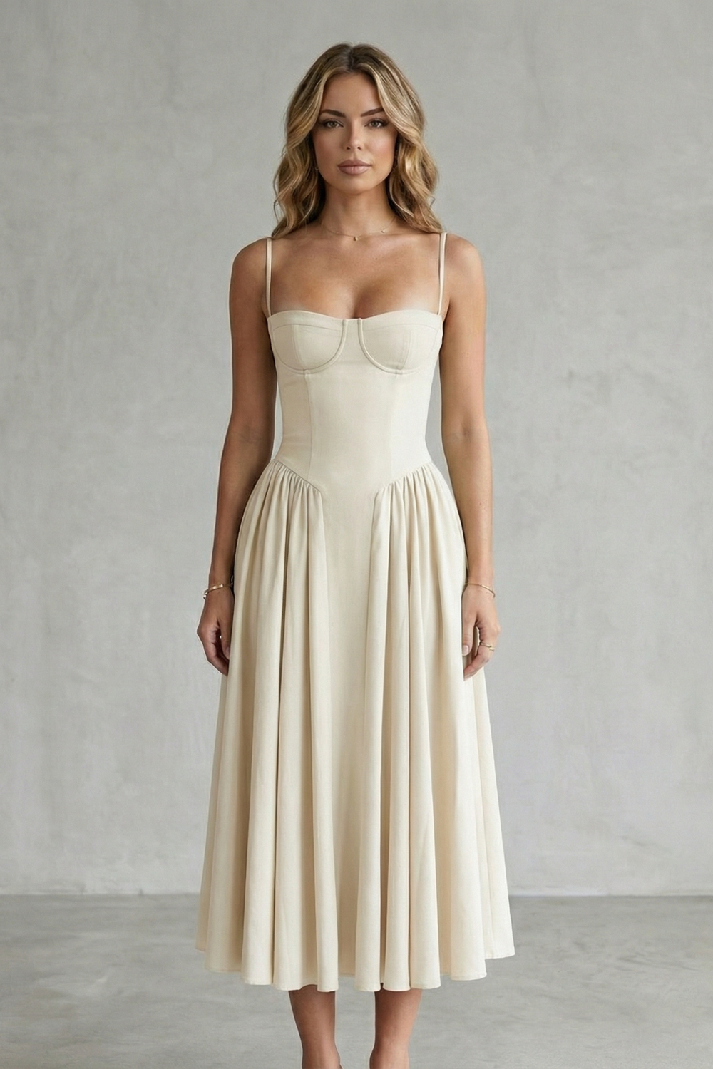 Sleeveless Structured Dress for Women – Timeless Design, Elegant Fit
