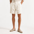 Men's Lyocell Cotton Tailored Shorts - Classic Summer Style for Casual Wear