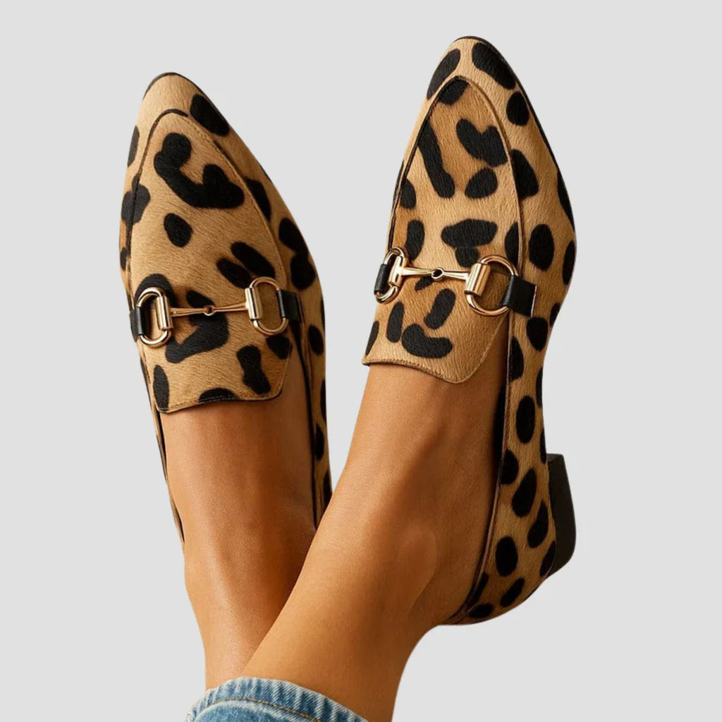 Women's Printed Loafers - Casual Style Footwear for Everyday Wear