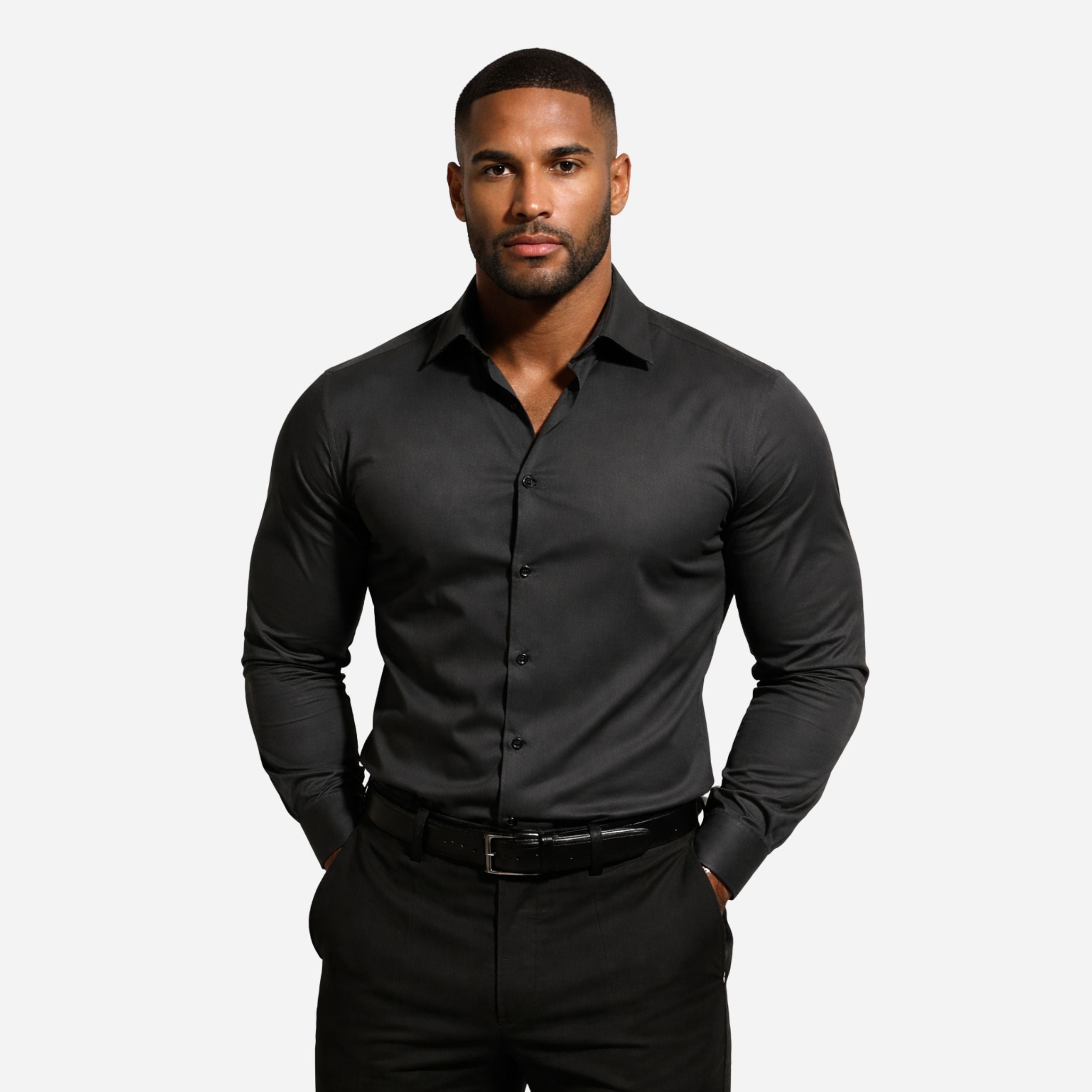 Slim Fit Tailored Dress Shirt for Men | Modern Design, Versatile Style