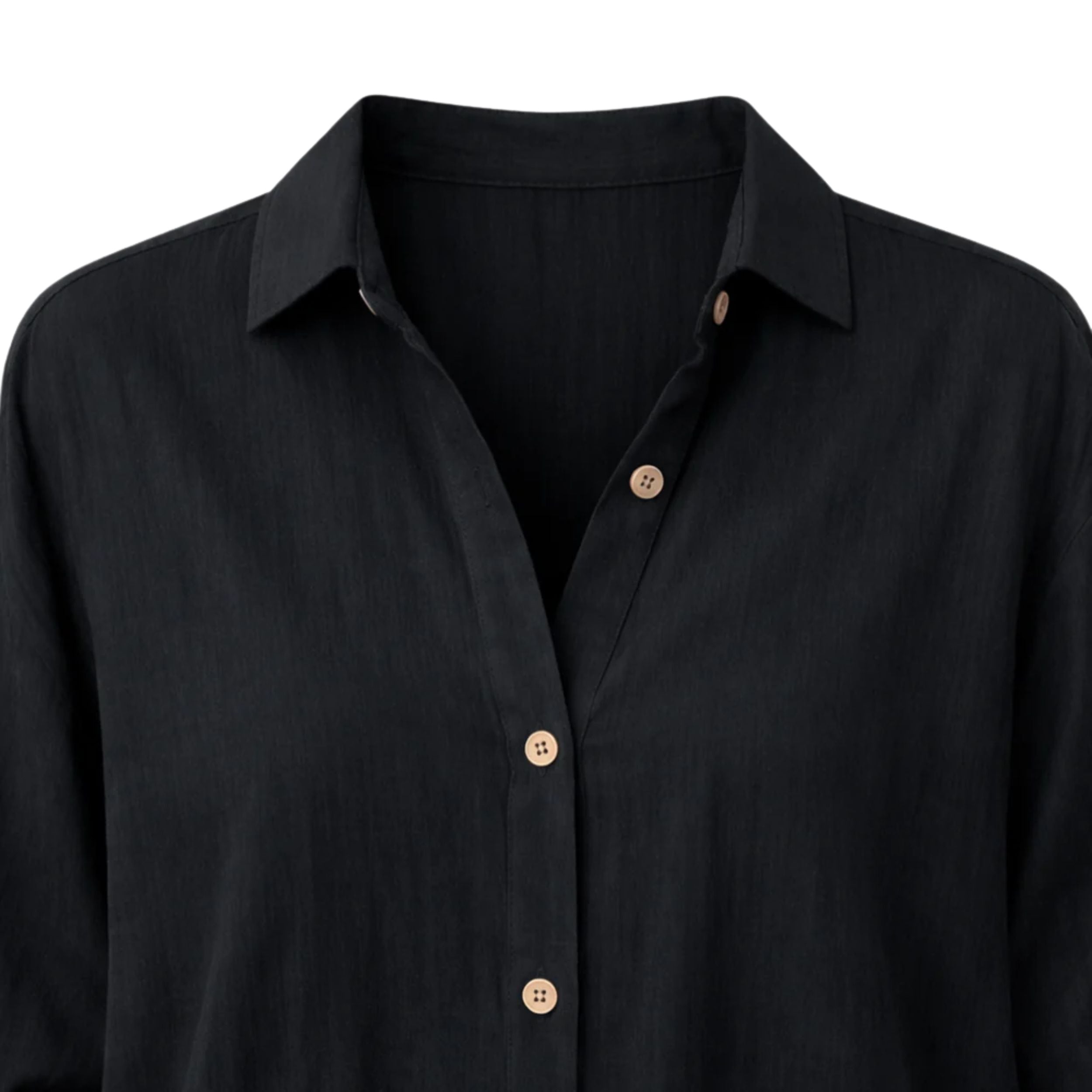 Lightweight Women's Summer Blouse - Rolled Sleeve Design for Casual Wear