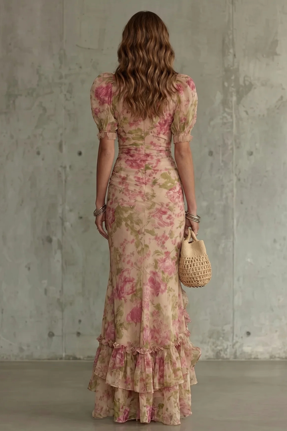 Floral Maxi Dress with Romantic Silhouette for Special Occasions