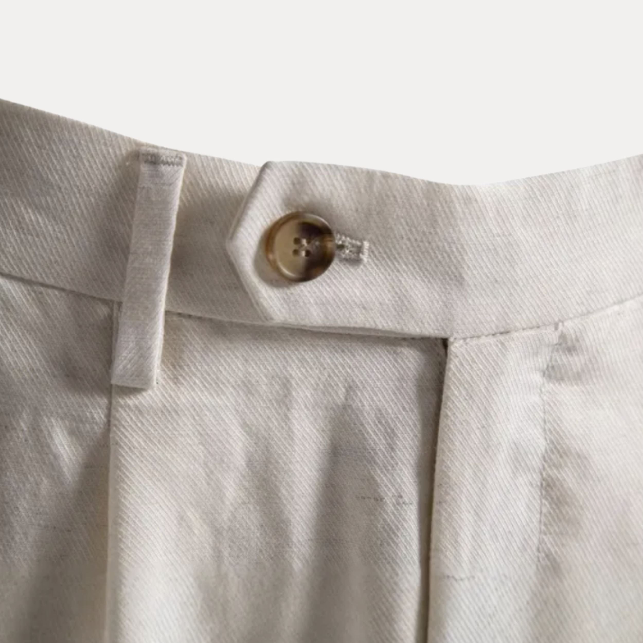 Men's Lyocell Cotton Tailored Shorts - Classic Summer Style for Casual Wear