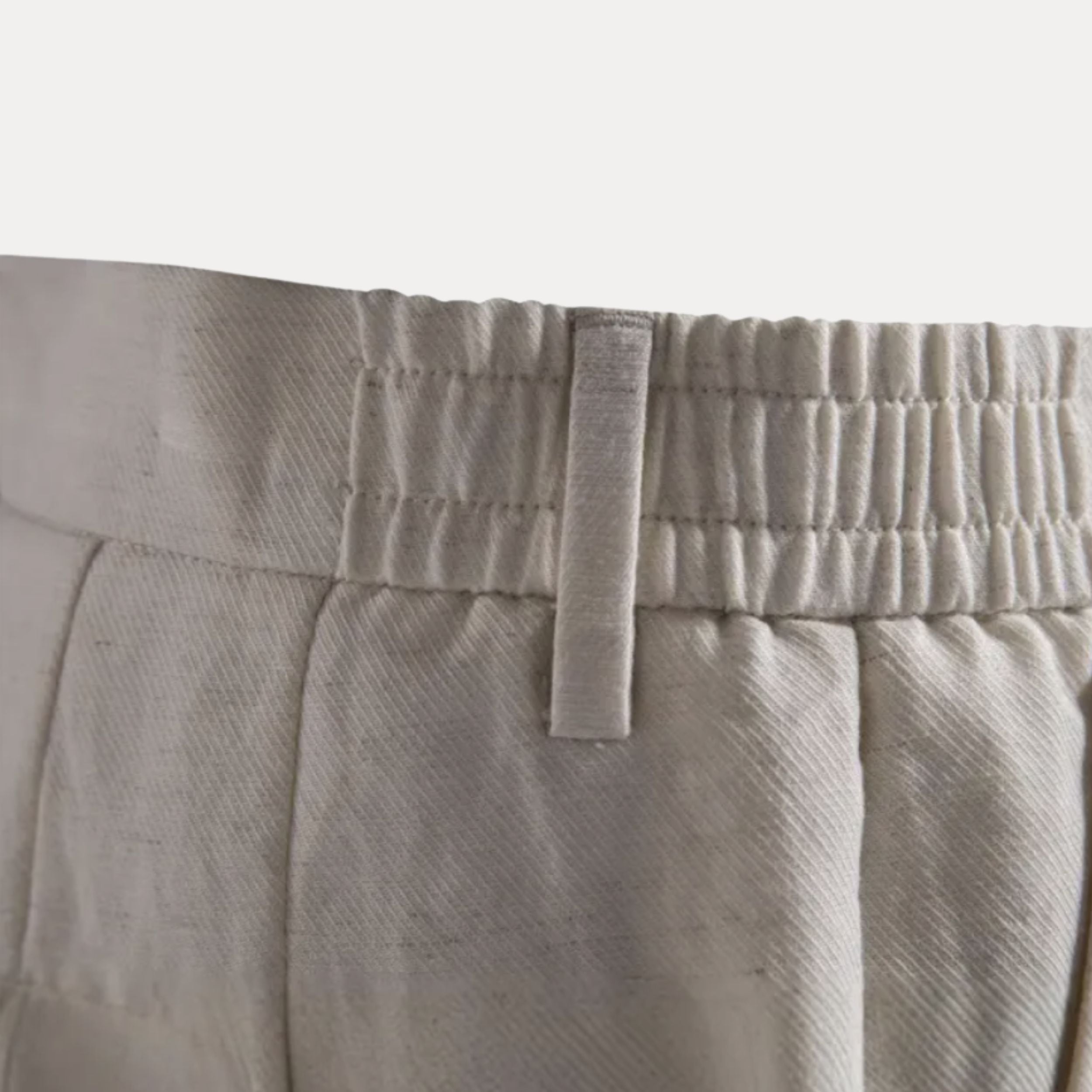 Men's Lyocell Cotton Tailored Shorts - Classic Summer Style for Casual Wear