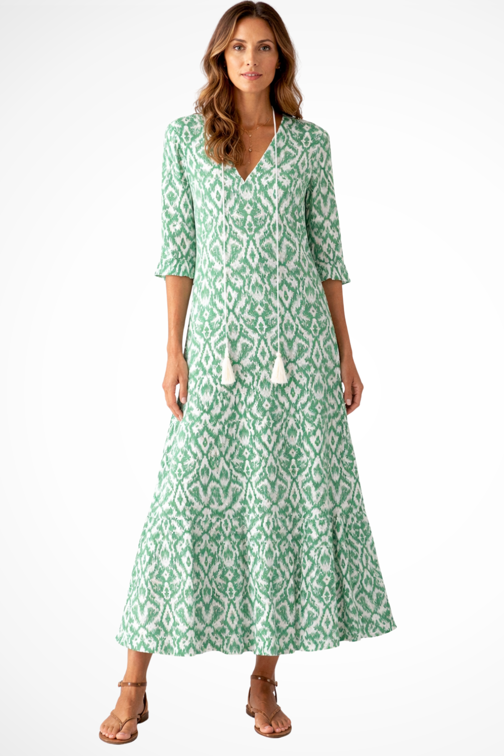 Boho Maxi Beach Dress for Women | Lightweight Cotton Fabric | Perfect for Summer Vacations and Casual Outings
