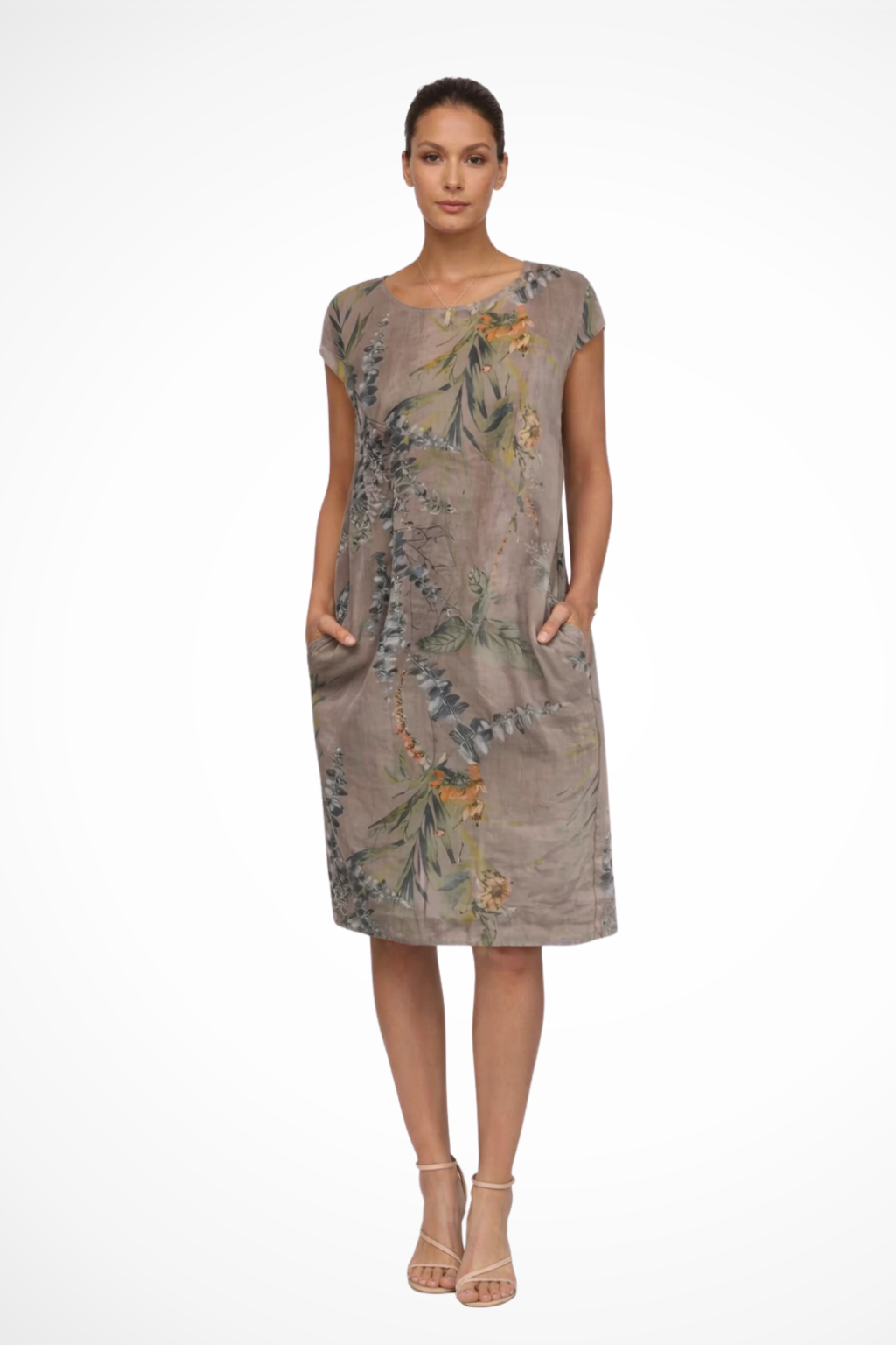 Casual Summer Dress for Women | Relaxed Fit with Botanical Print | Lightweight Cotton Blend | Ideal for Everyday Wear