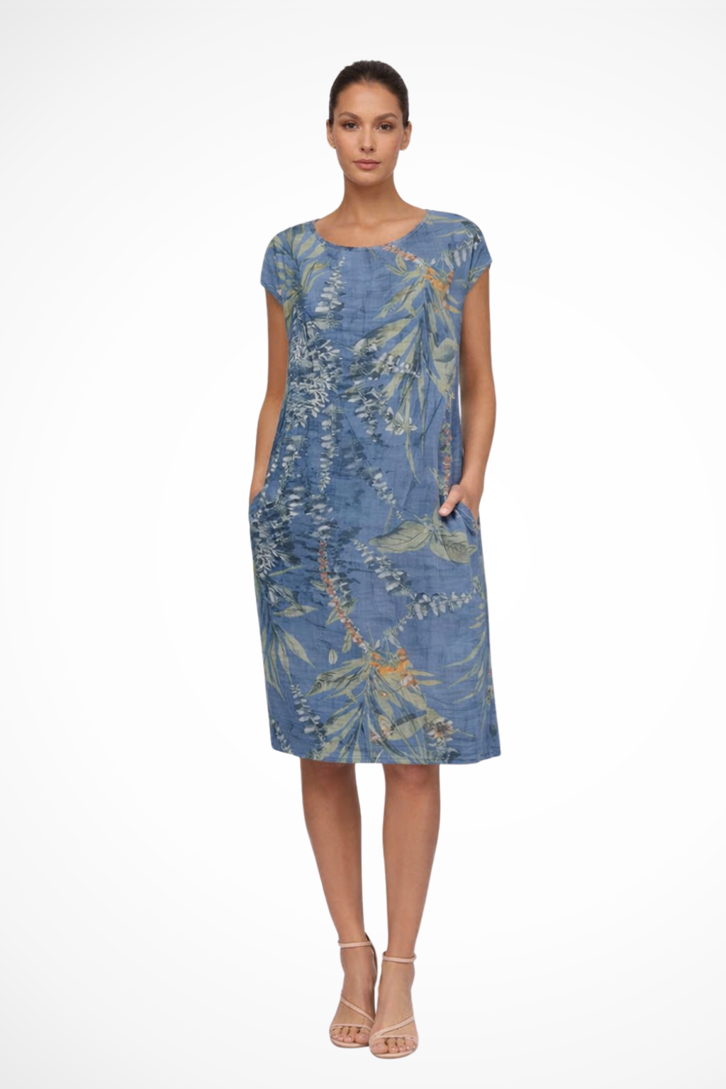 Casual Summer Dress for Women | Relaxed Fit with Botanical Print | Lightweight Cotton Blend | Ideal for Everyday Wear