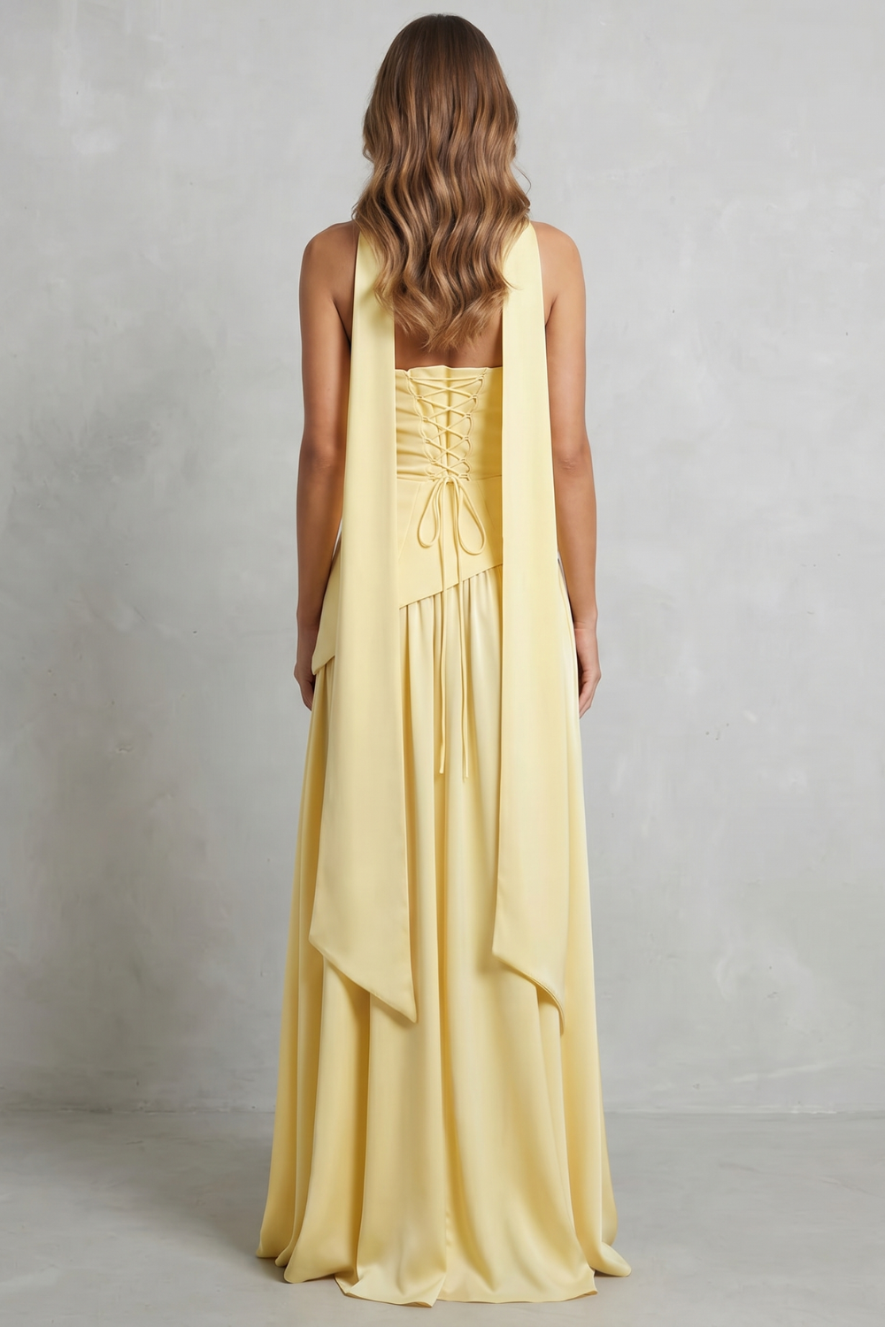 Sculpted Draped Slit Strapless Maxi Dress for Evening Events