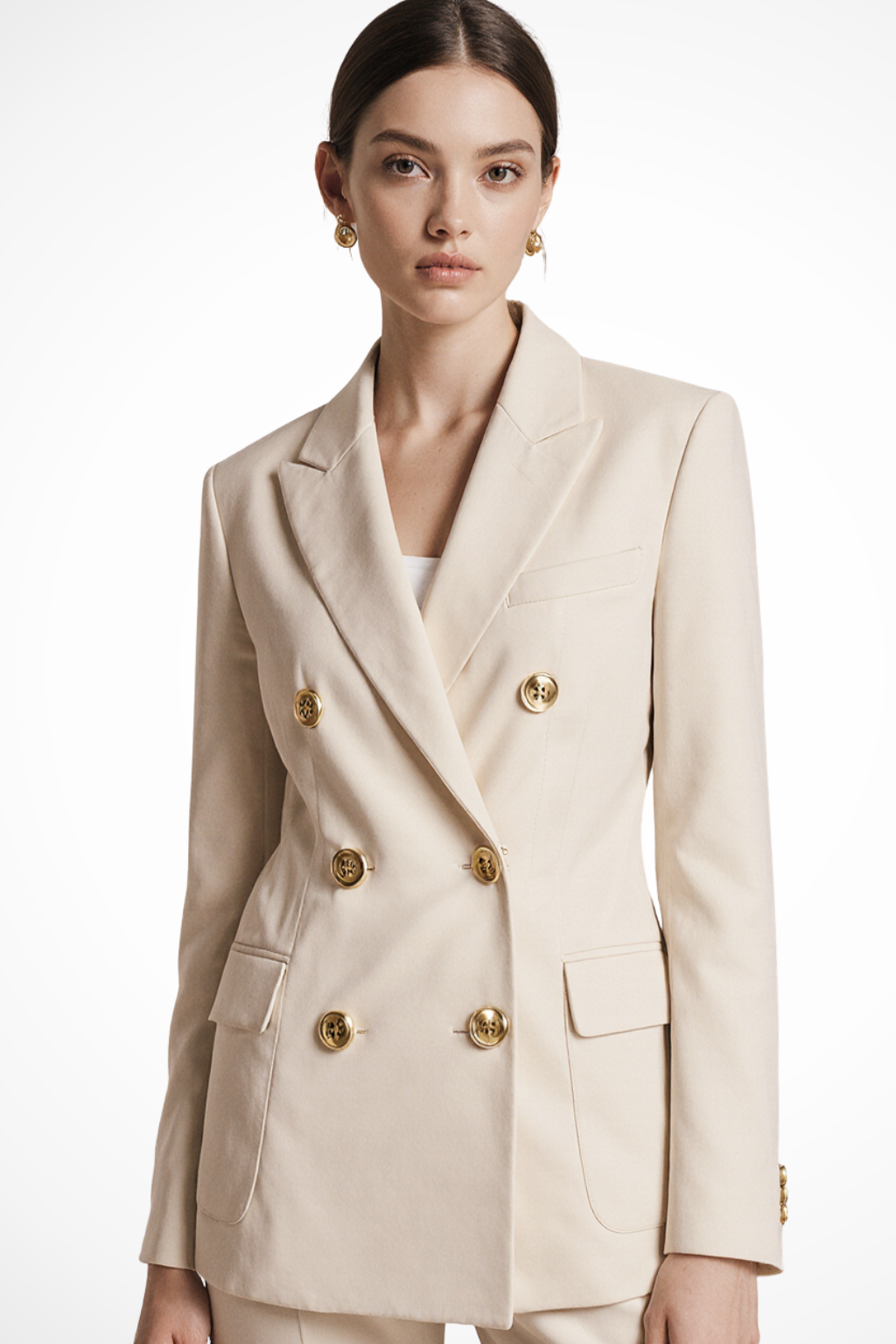 Double Breasted Women's Blazer | Elegant Design | Tailored Fit | Office Wear or Formal Events