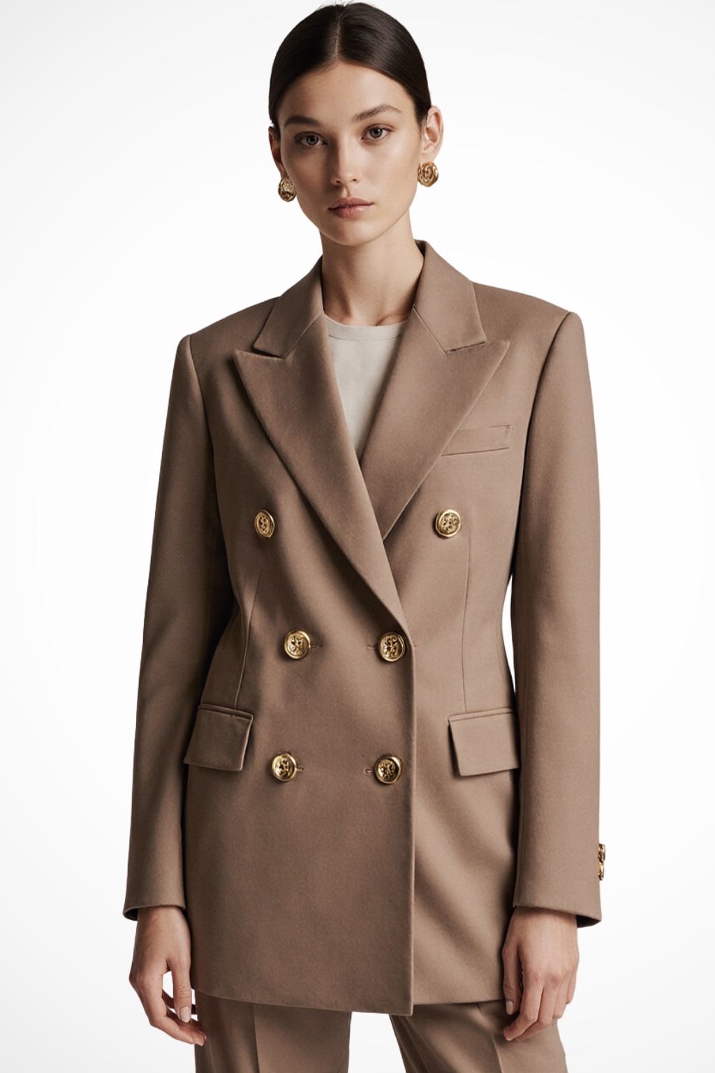 Double Breasted Women's Blazer | Elegant Design | Tailored Fit | Office Wear or Formal Events
