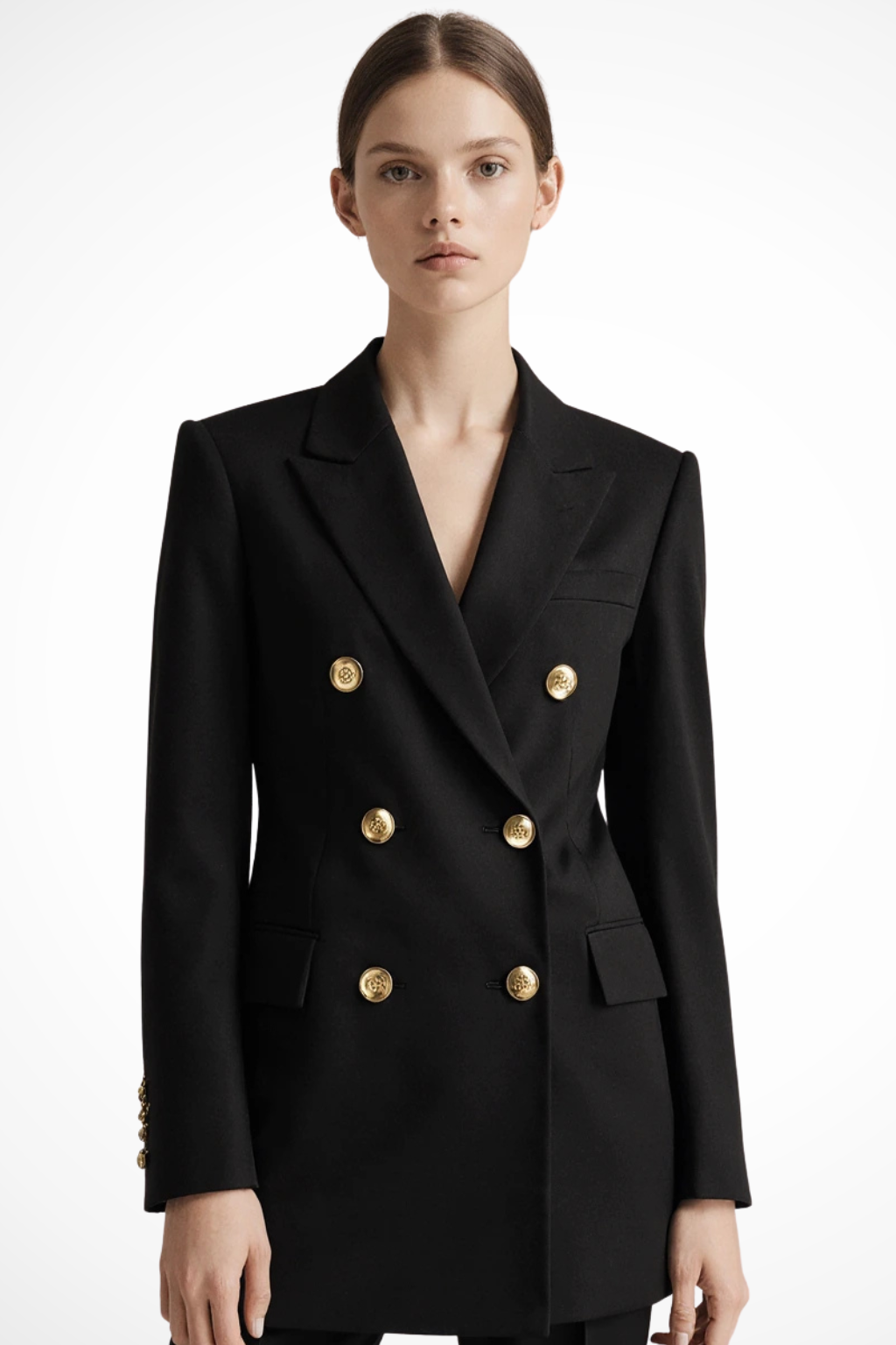 Double Breasted Women's Blazer | Elegant Design | Tailored Fit | Office Wear or Formal Events