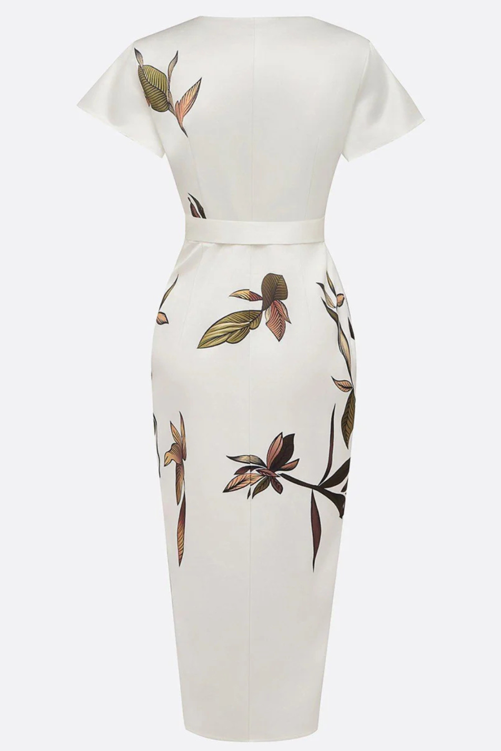 Elegant Wrap Midi Summer Dress for Women - Lightweight Fabric, Perfect for Casual Outings and Special Occasions