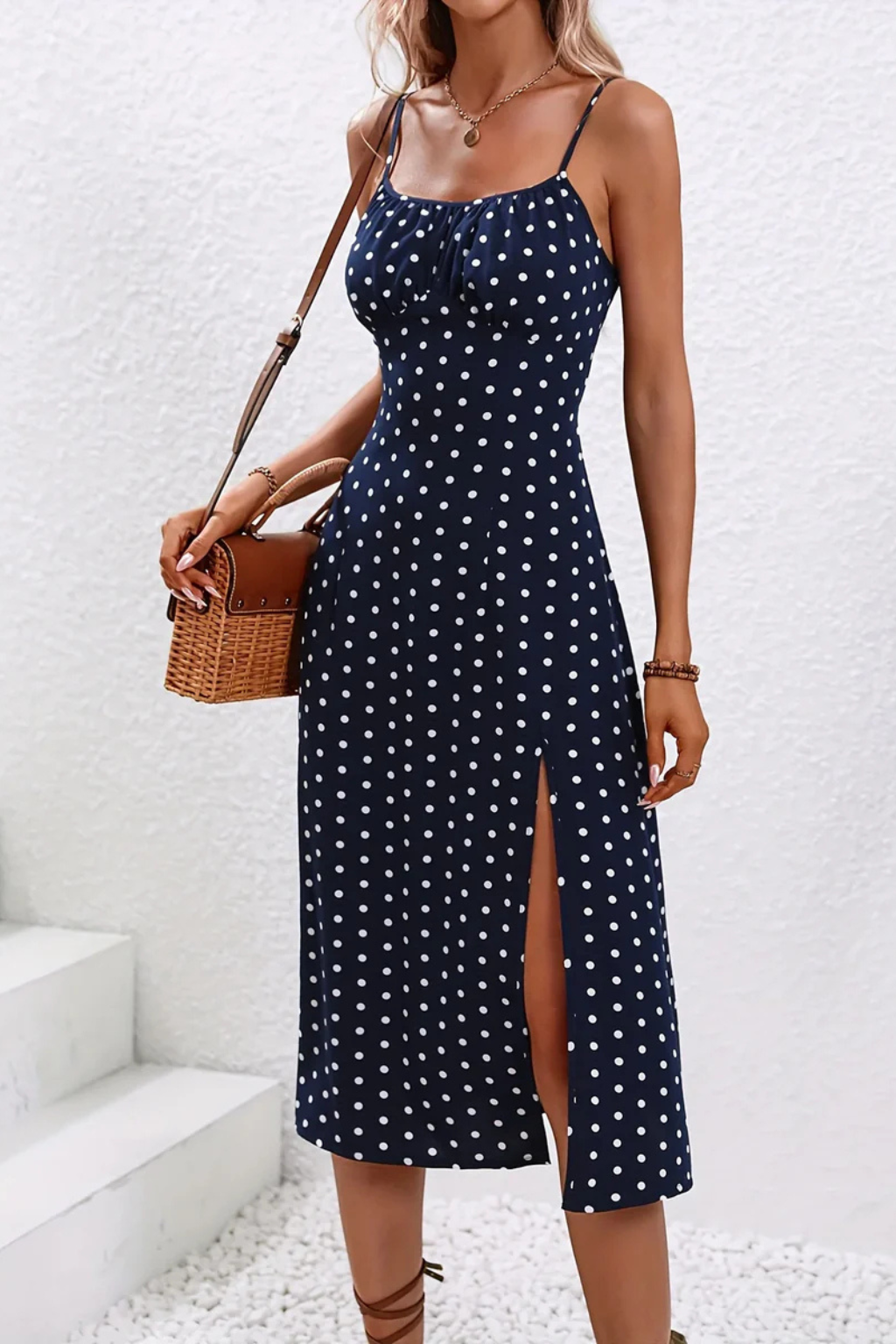Floral Sleeveless Midi Dress for Women | Boho Summer Style | Lightweight Fabric | Perfect for Casual Outings