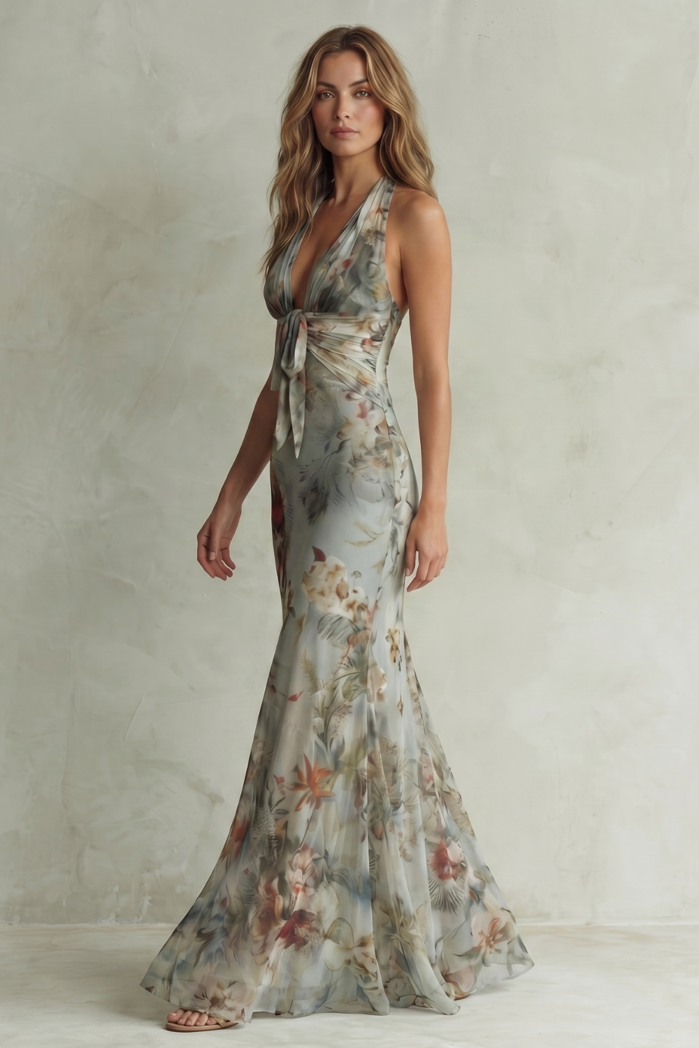 Vintage Chiffon Maxi Dress with Allure for Special Occasions