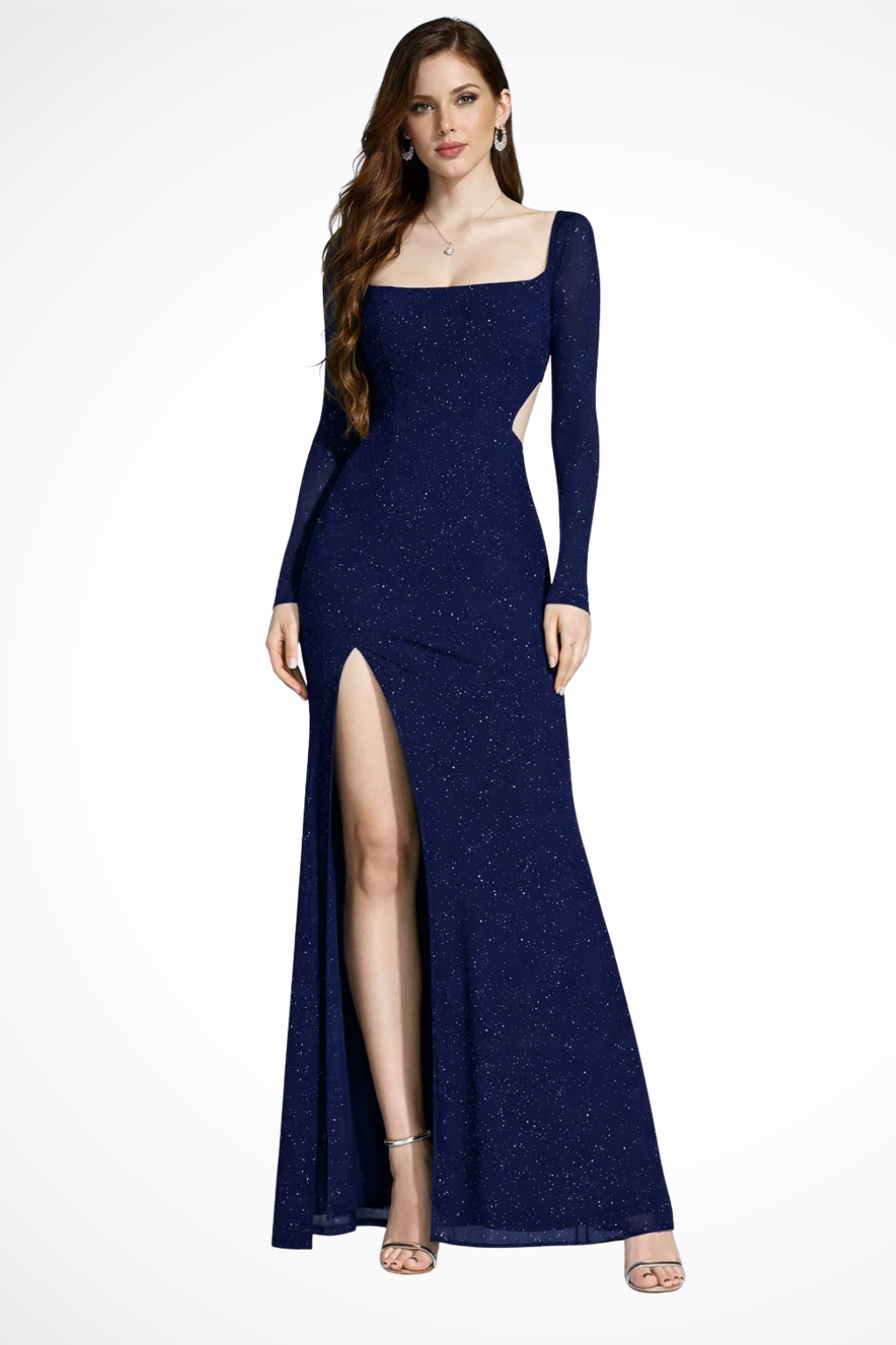 Halter Neck Maxi Dress for Women | Elegant Wedding Guest Attire | Lightweight Fabric | Perfect for Formal Events