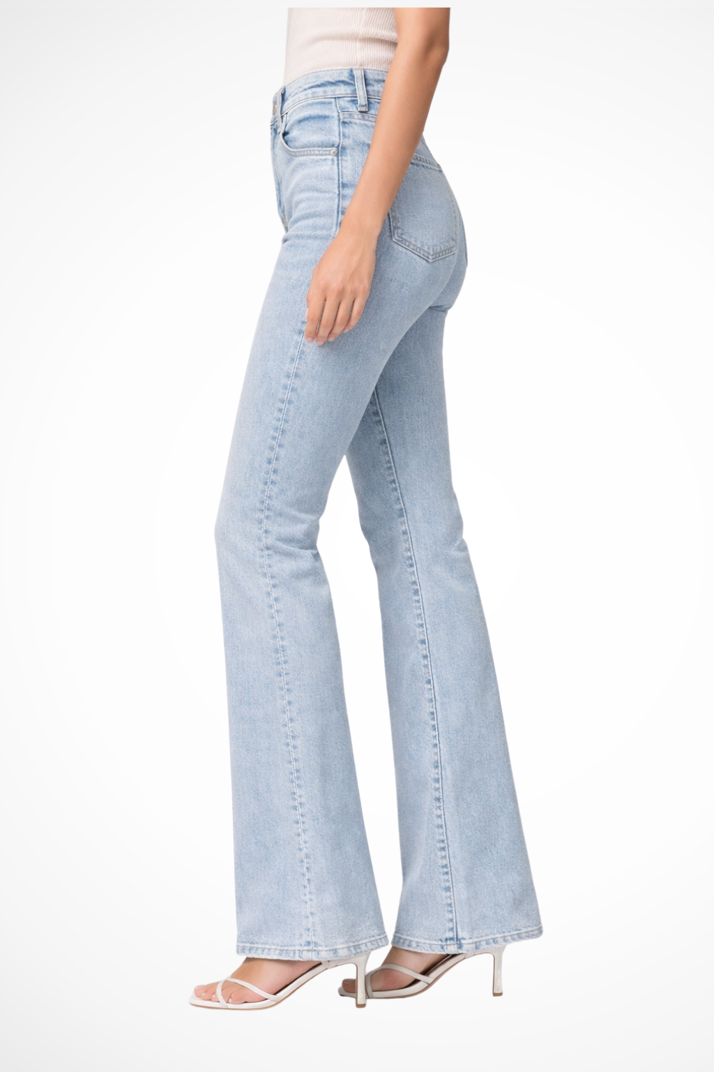 High-Waisted Flared Denim Jeans for Women | Comfortable Stretch Fabric | Casual Everyday Wear