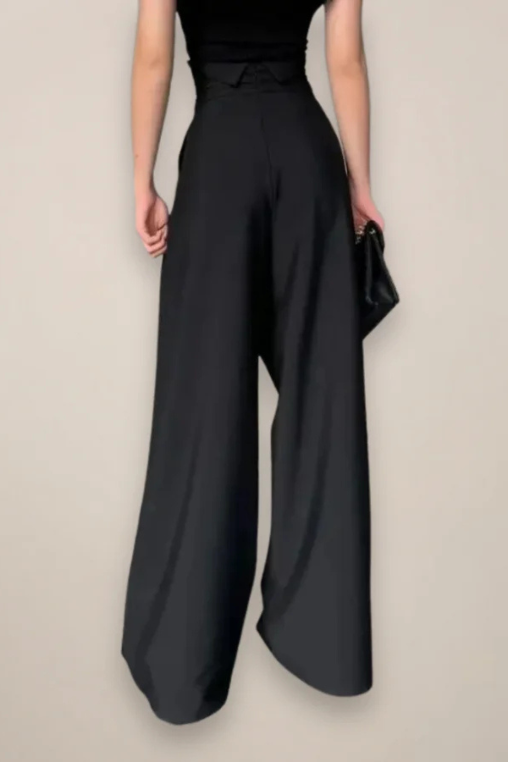 High Waisted Wide Leg Trousers for Women | Comfortable Fabric | Casual or Dressy Wear | Versatile Fashion Pants