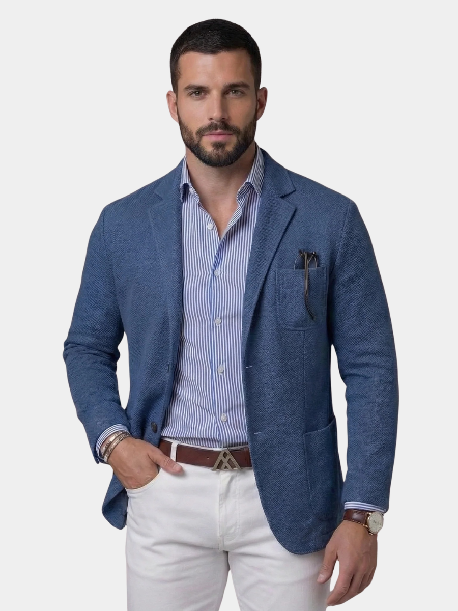 Men's Linen Blazer Jacket - Lightweight, Casual Style for Summer Events