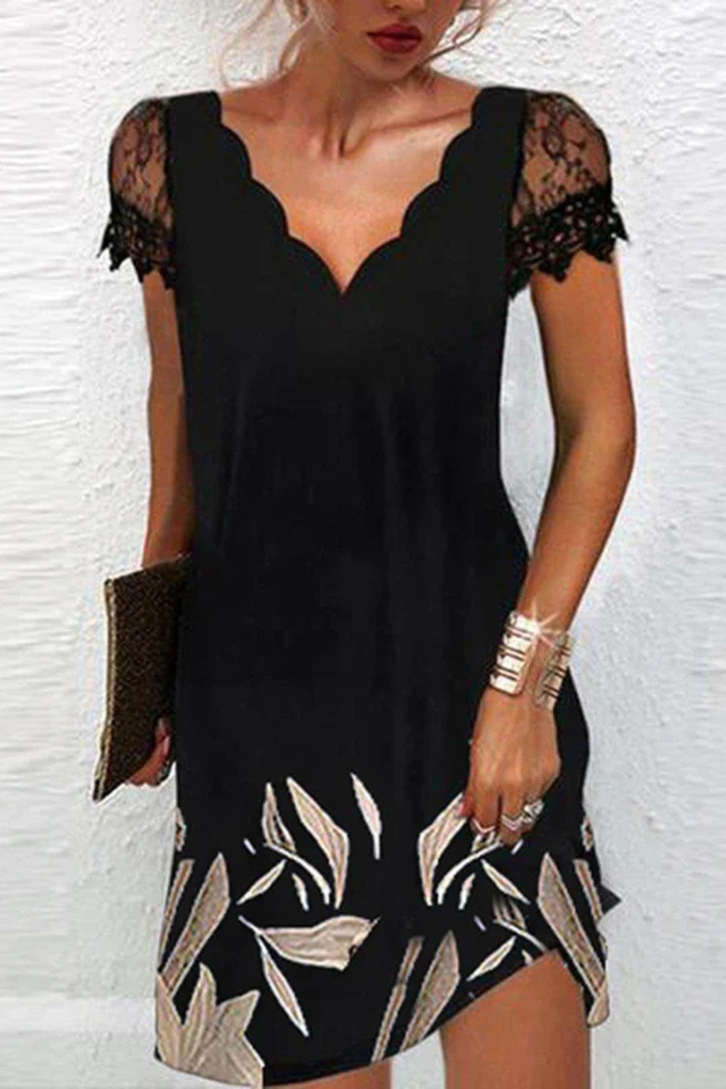Lace Sleeve Midi Dress for Women | Elegant Wedding Guest Outfit | Perfect for Formal Events and Celebrations