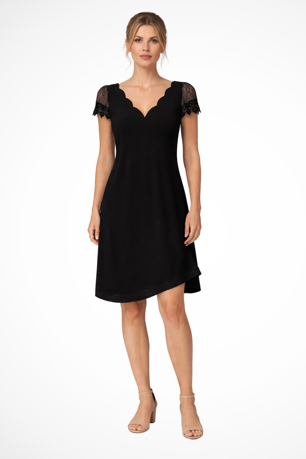 Lace Sleeve Midi Dress for Women | Elegant Wedding Guest Outfit | Perfect for Formal Events and Celebrations