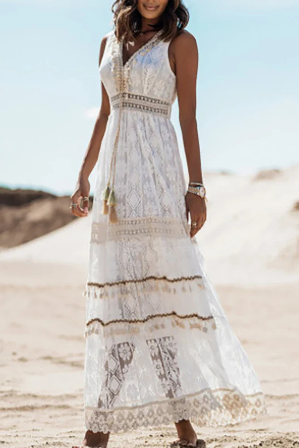 Maxi Summer Beach Dress for Women | Boho Style, Lightweight Fabric, Perfect for Vacation and Casual Outings