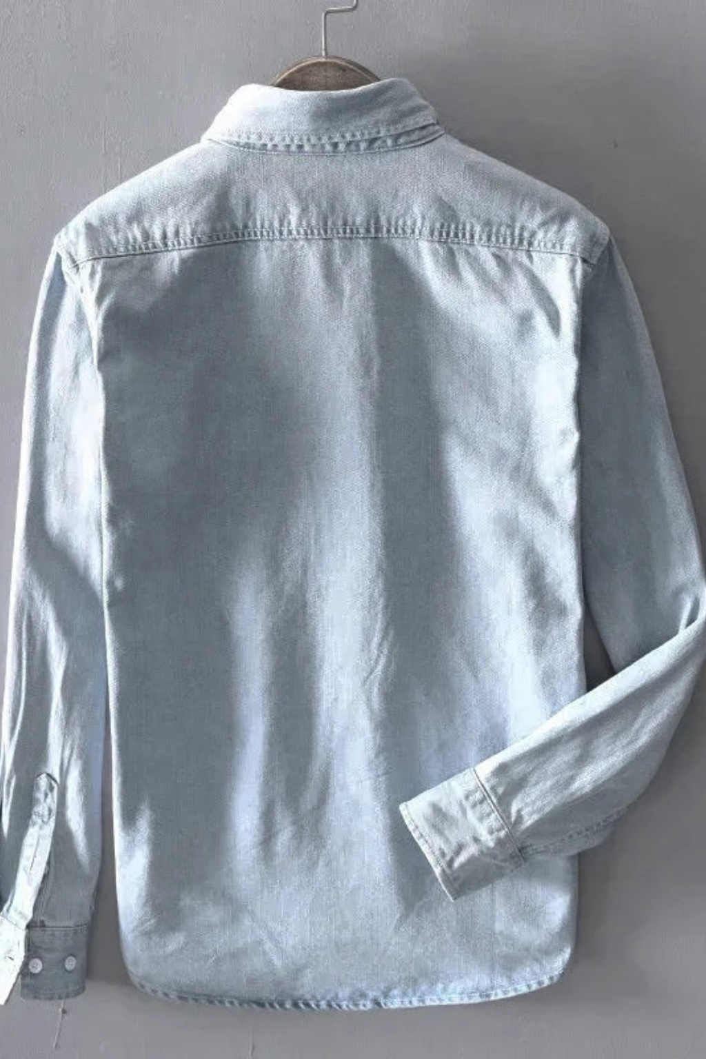 Men's Casual Denim Button Down Shirt | Lightweight Cotton Blend | Versatile Everyday Wear