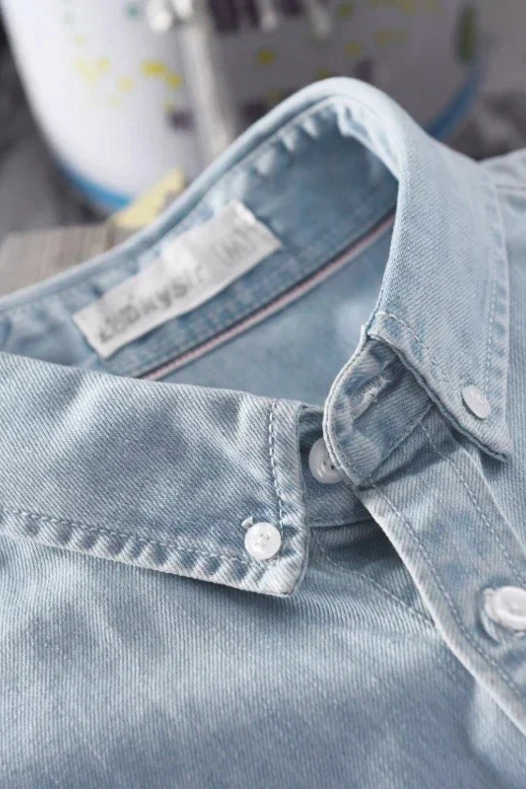 Men's Casual Denim Button Down Shirt | Lightweight Cotton Blend | Versatile Everyday Wear
