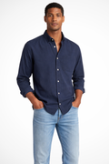 Men's Casual Denim Button Down Shirt | Lightweight Cotton Blend | Versatile Everyday Wear