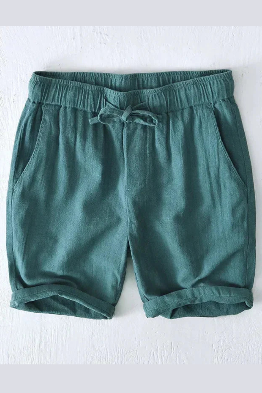 Men's Casual Drawstring Shorts with Elastic Waist and Side Pockets - Comfortable Everyday Wear for Summer