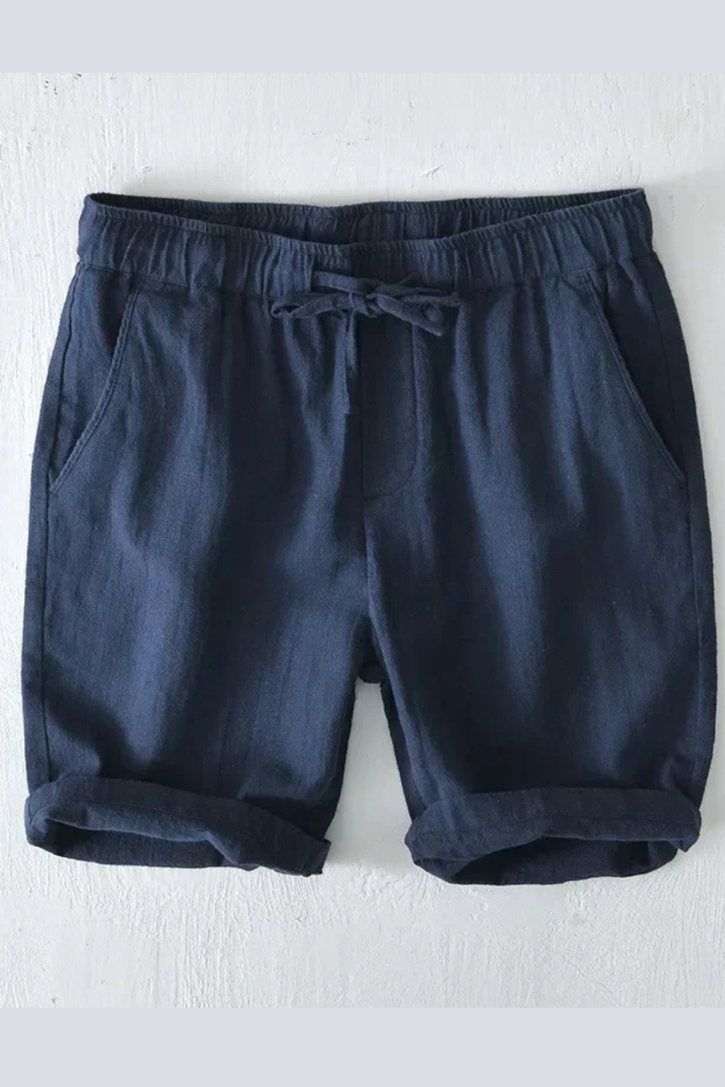 Men's Casual Drawstring Shorts with Elastic Waist and Side Pockets - Comfortable Everyday Wear for Summer
