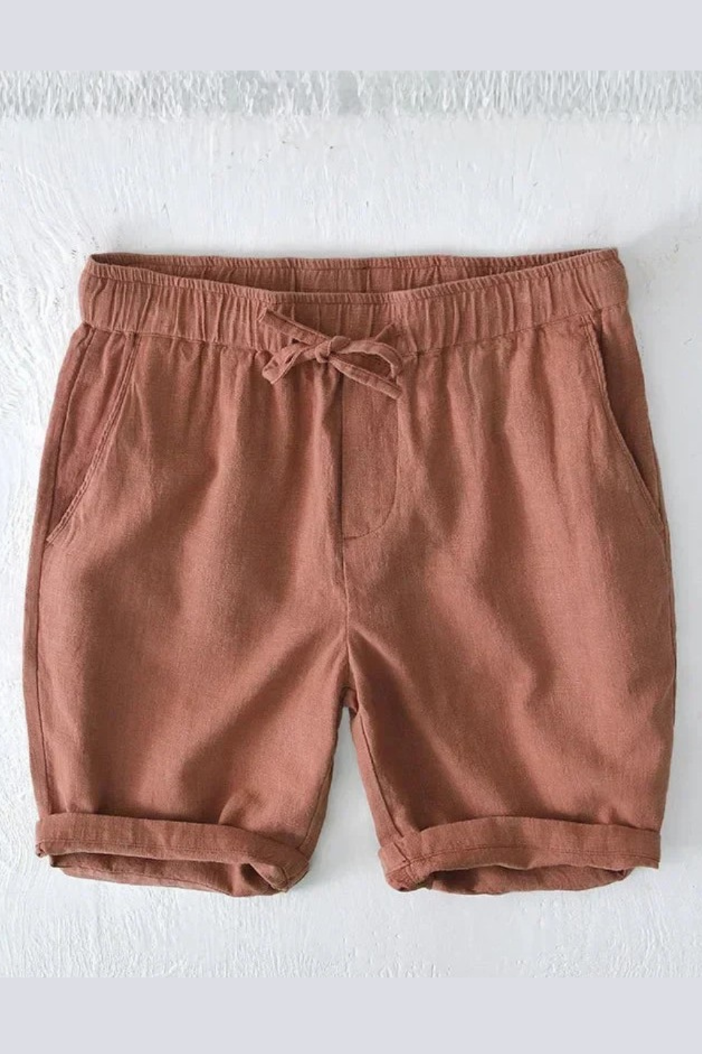 Men's Casual Drawstring Shorts with Elastic Waist and Side Pockets - Comfortable Everyday Wear for Summer
