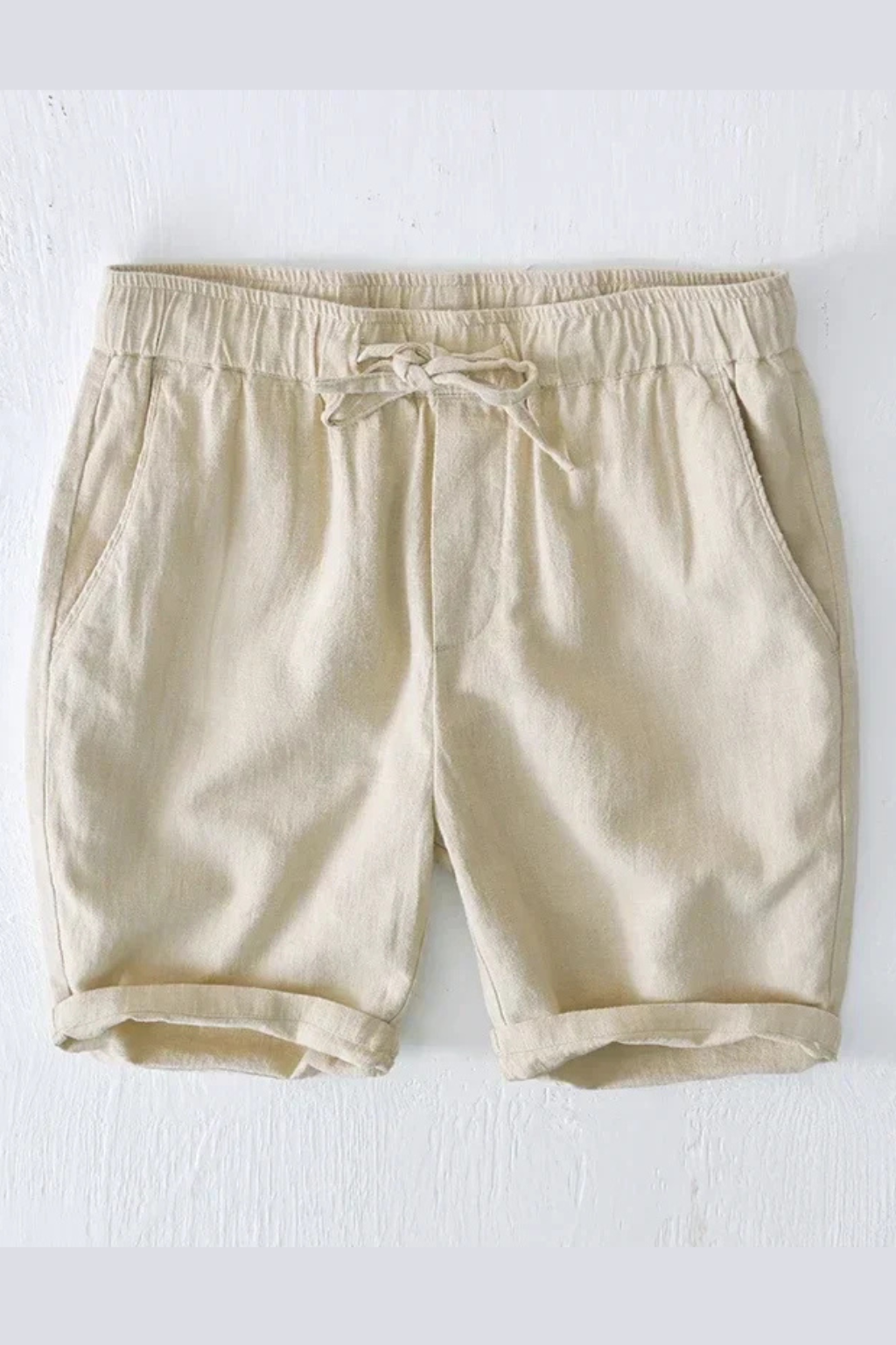 Men's Casual Drawstring Shorts with Elastic Waist and Side Pockets - Comfortable Everyday Wear for Summer