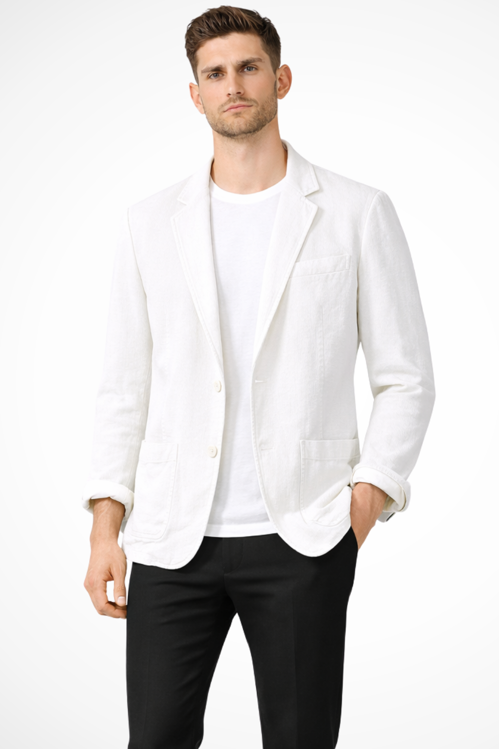 Men's Casual Linen Blazer | Lightweight Summer Jacket for Everyday Wear