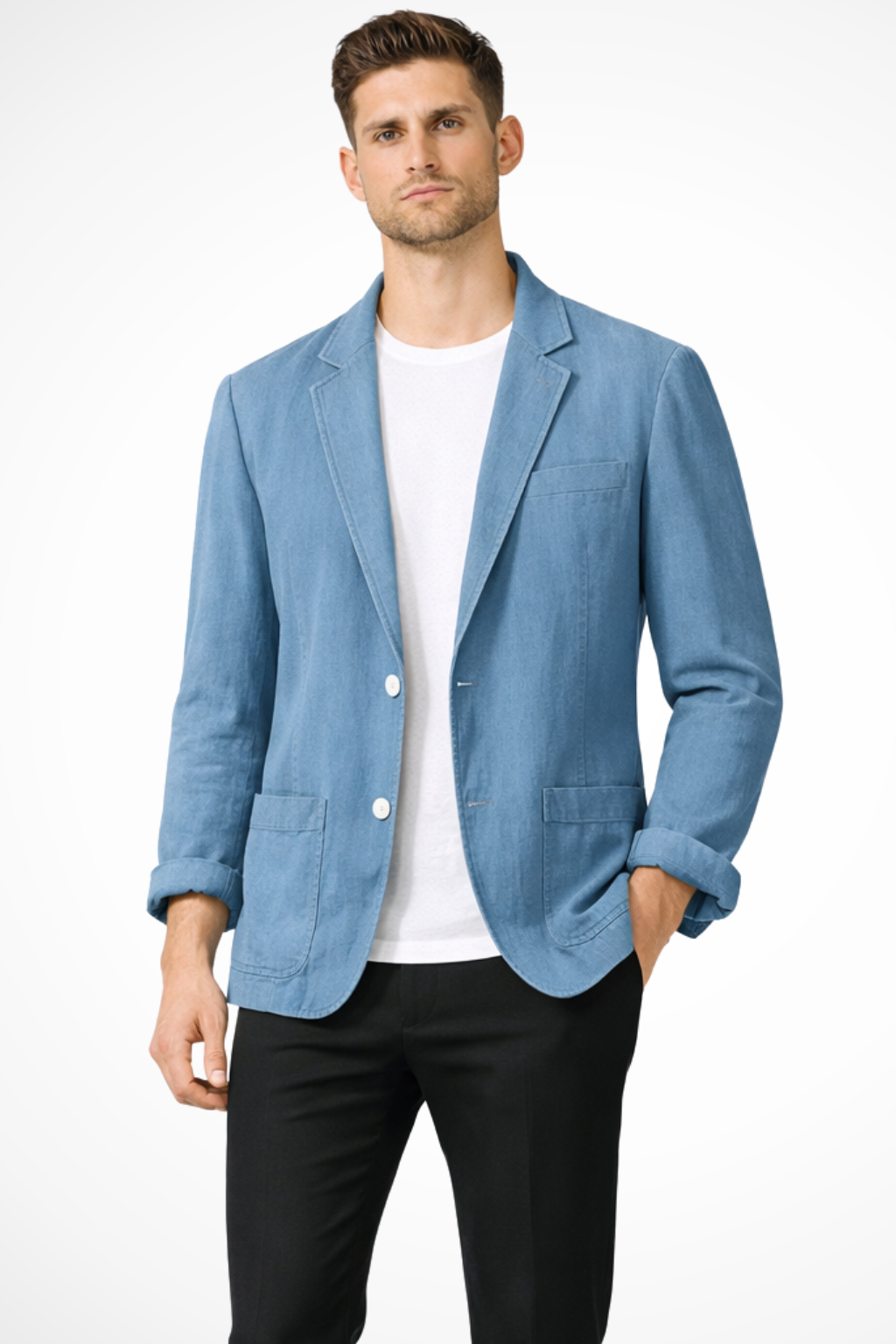 Men's Casual Linen Blazer | Lightweight Summer Jacket for Everyday Wear