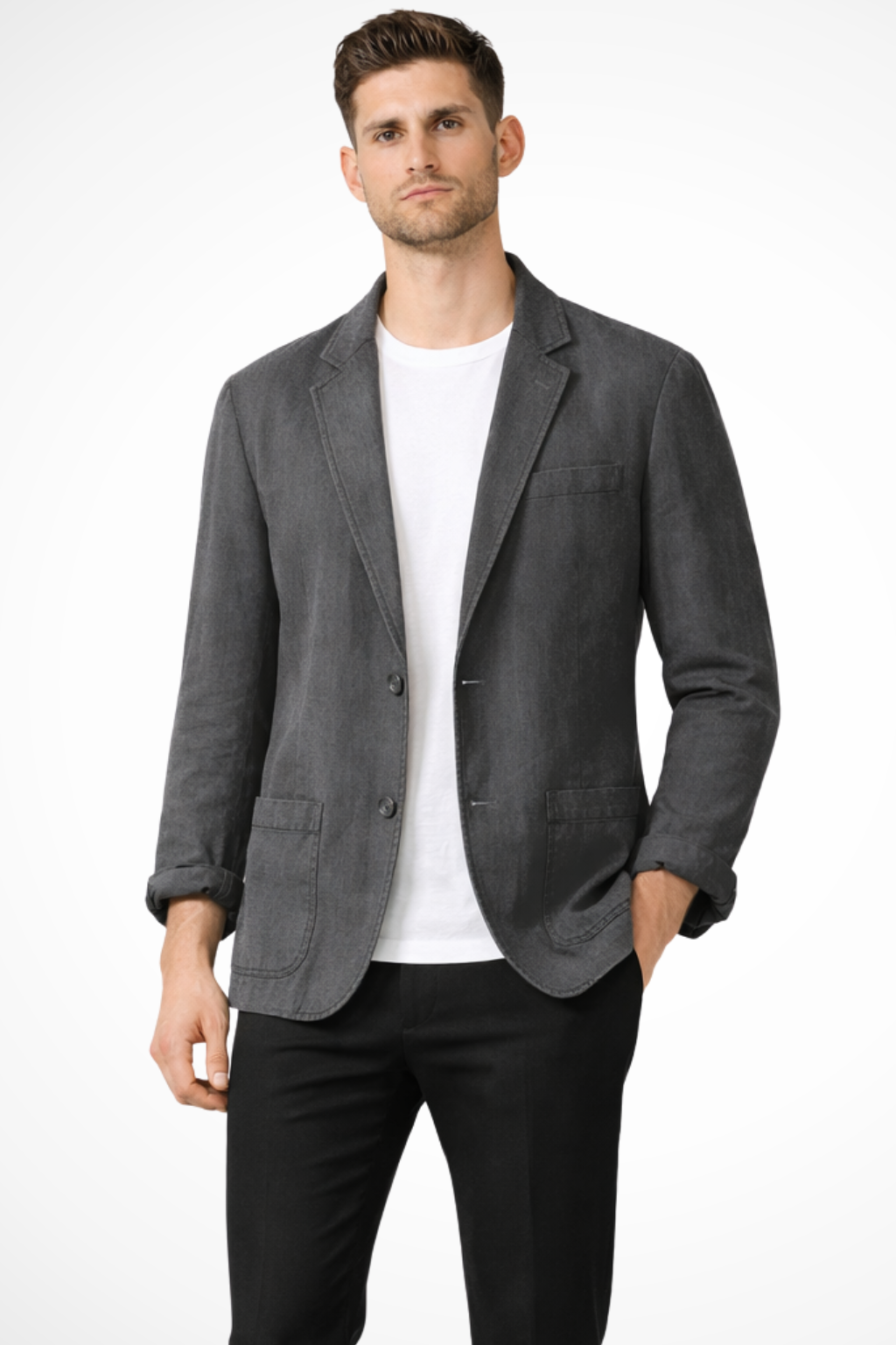 Men's Casual Linen Blazer | Lightweight Summer Jacket for Everyday Wear