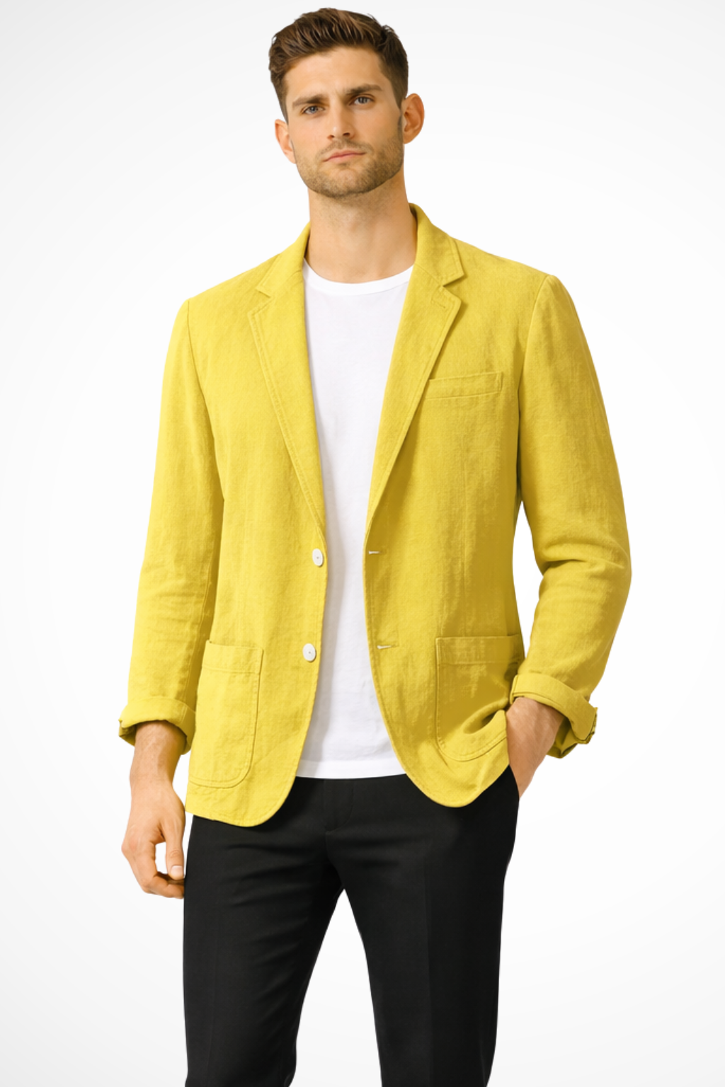 Men's Casual Linen Blazer | Lightweight Summer Jacket for Everyday Wear