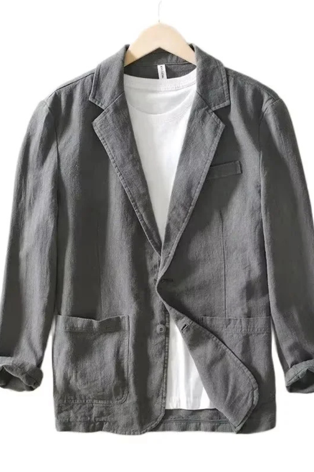 Men's Casual Linen Blazer for Summer - Lightweight, Breathable Design for Smart-Casual Wear