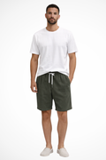 Men's Corduroy Shorts with Elasticated Drawstring Waist | Relaxed Fit Casual Summer Wear