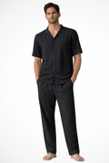 Men's Cotton Linen Two-Piece Summer Beach Set | Casual Lightweight Outfit for Warm Weather