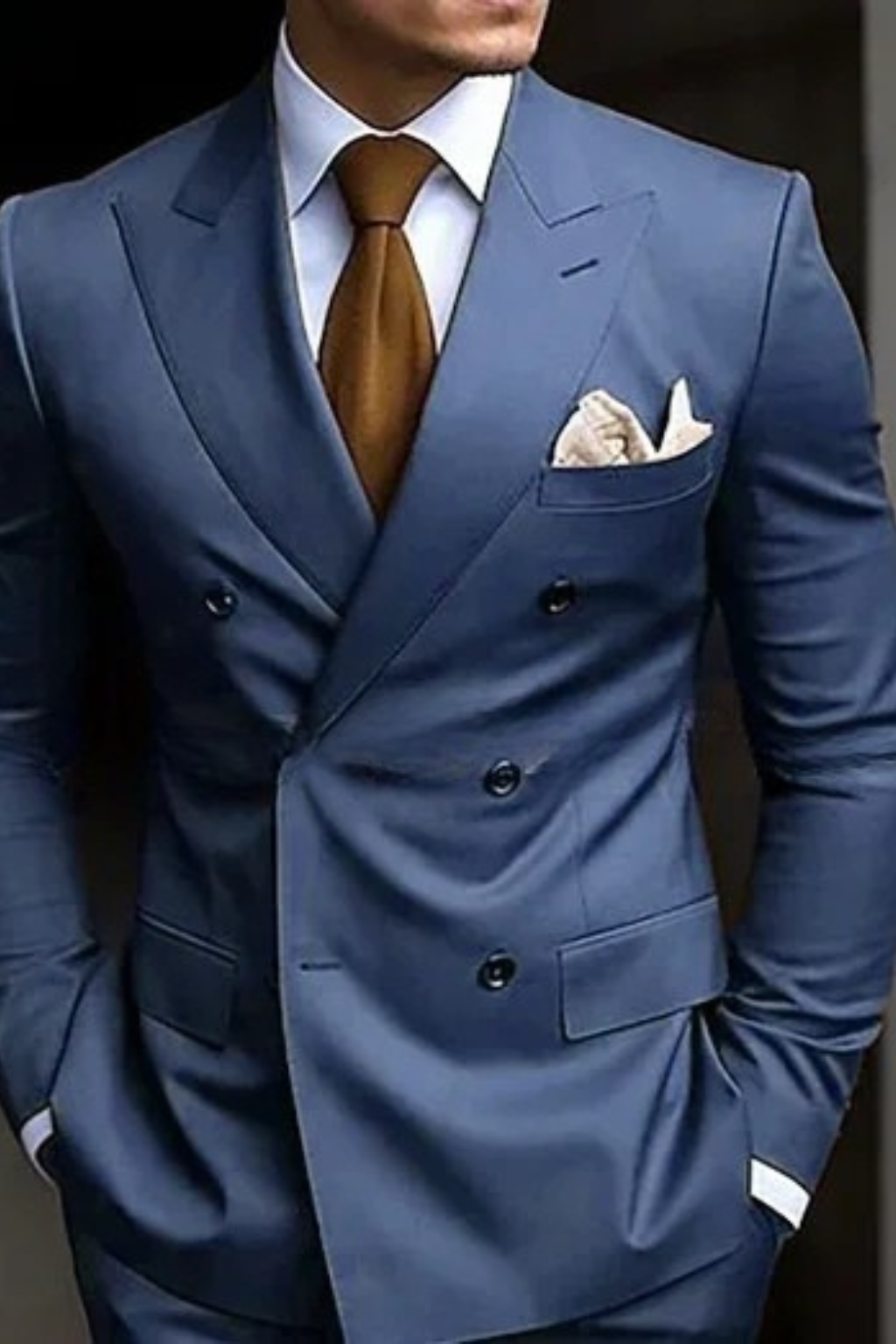Men's Double Breasted Wedding Guest Suit | Classic Fit | Formal Attire for Weddings and Special Events