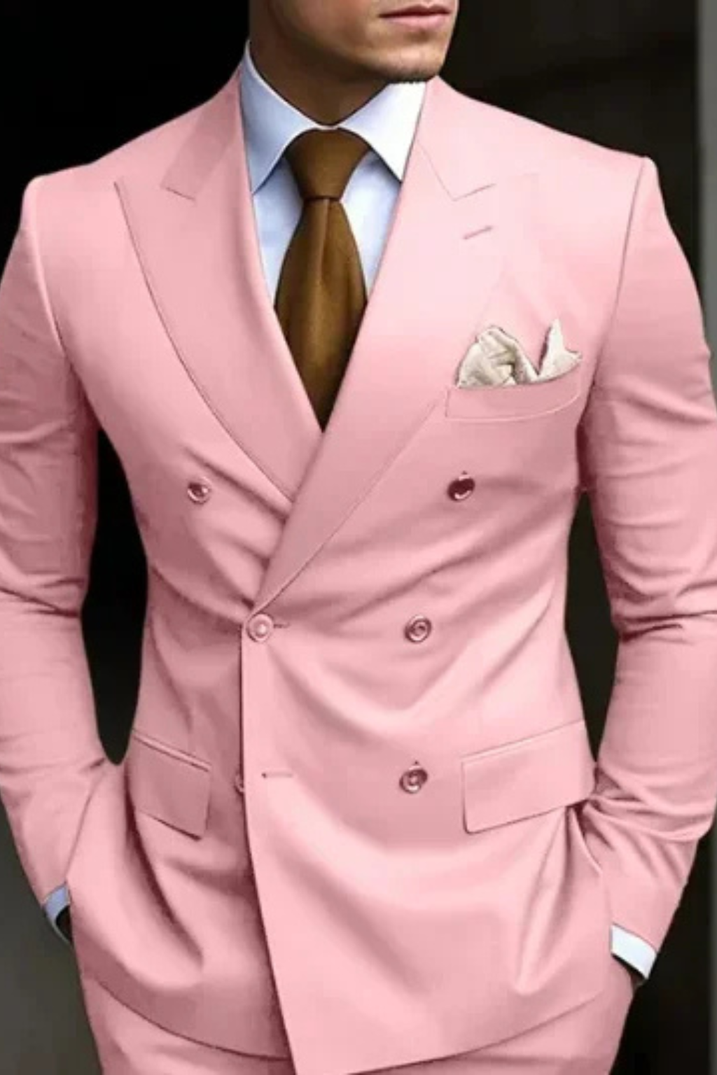 Men's Double Breasted Wedding Guest Suit | Classic Fit | Formal Attire for Weddings and Special Events