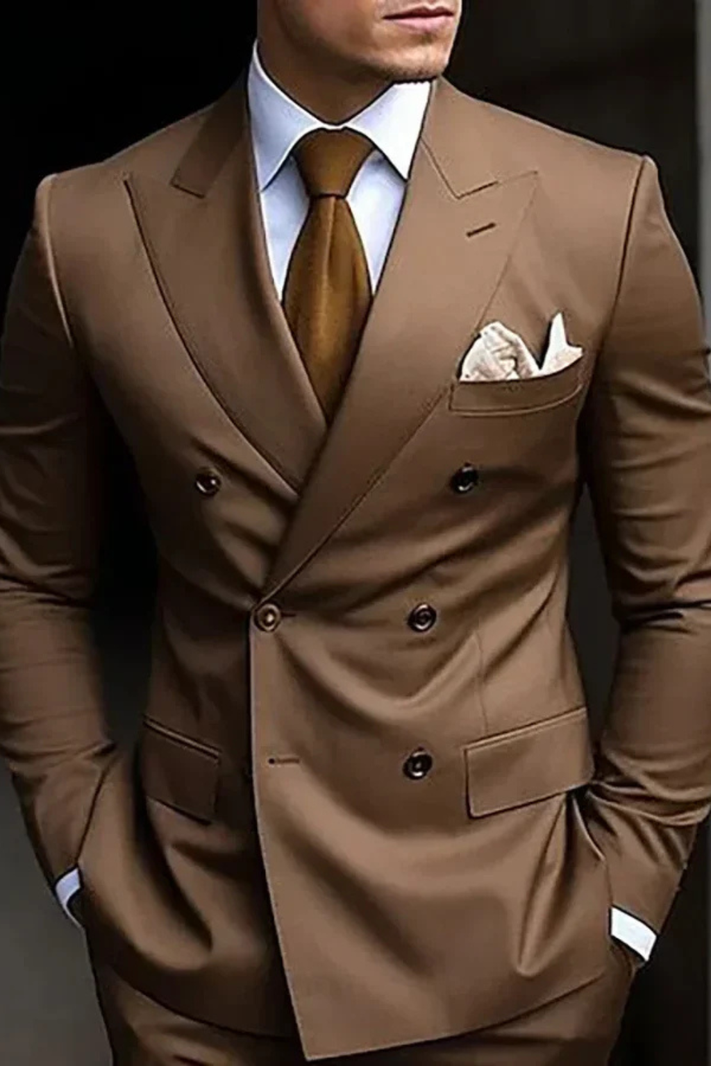 Men's Double Breasted Wedding Guest Suit | Classic Fit | Formal Attire for Weddings and Special Events