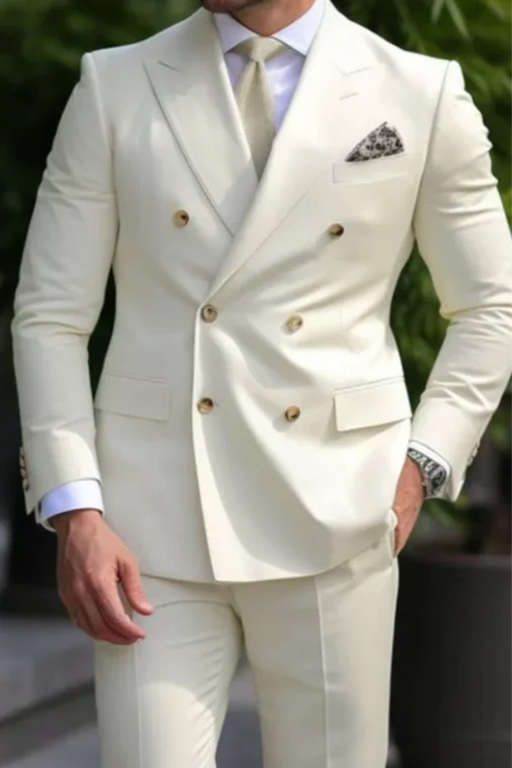 Men's Double Breasted Wedding Guest Suit | Classic Fit | Formal Attire for Weddings and Special Events