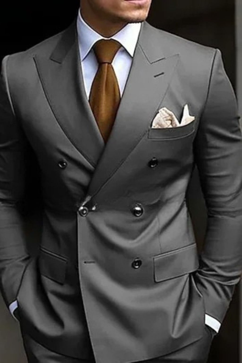 Men's Double Breasted Wedding Guest Suit | Classic Fit | Formal Attire for Weddings and Special Events