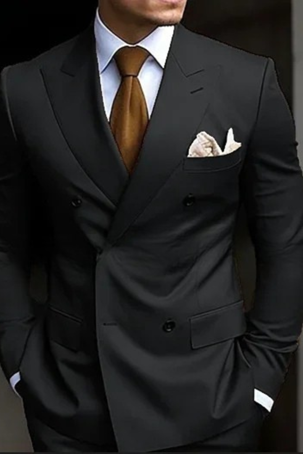 Men's Double Breasted Wedding Guest Suit | Classic Fit | Formal Attire for Weddings and Special Events