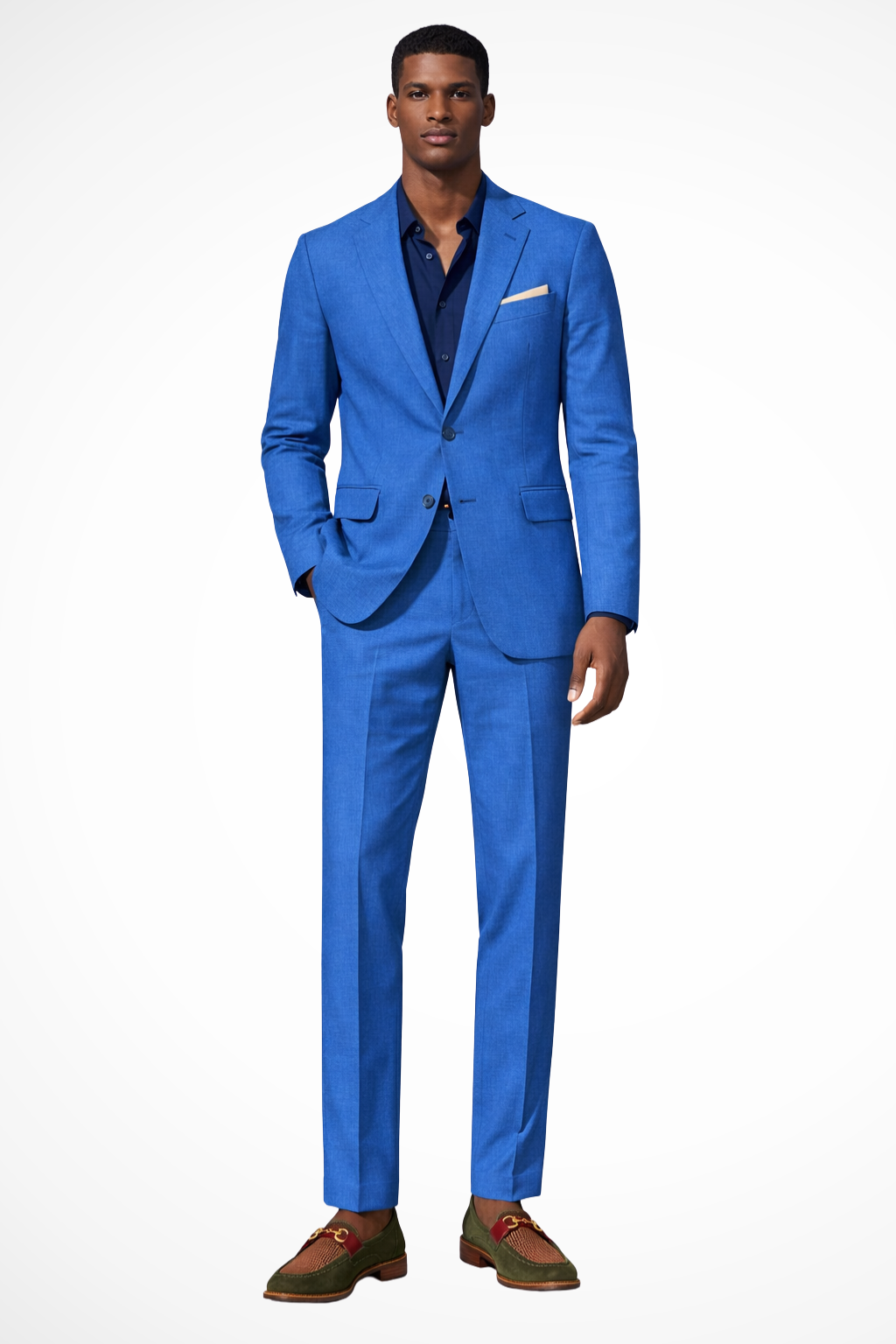 Men's Linen Notch Lapel Single Breasted Summer Wedding Suit - Lightweight, Breathable, Ideal for Warm Weather Events