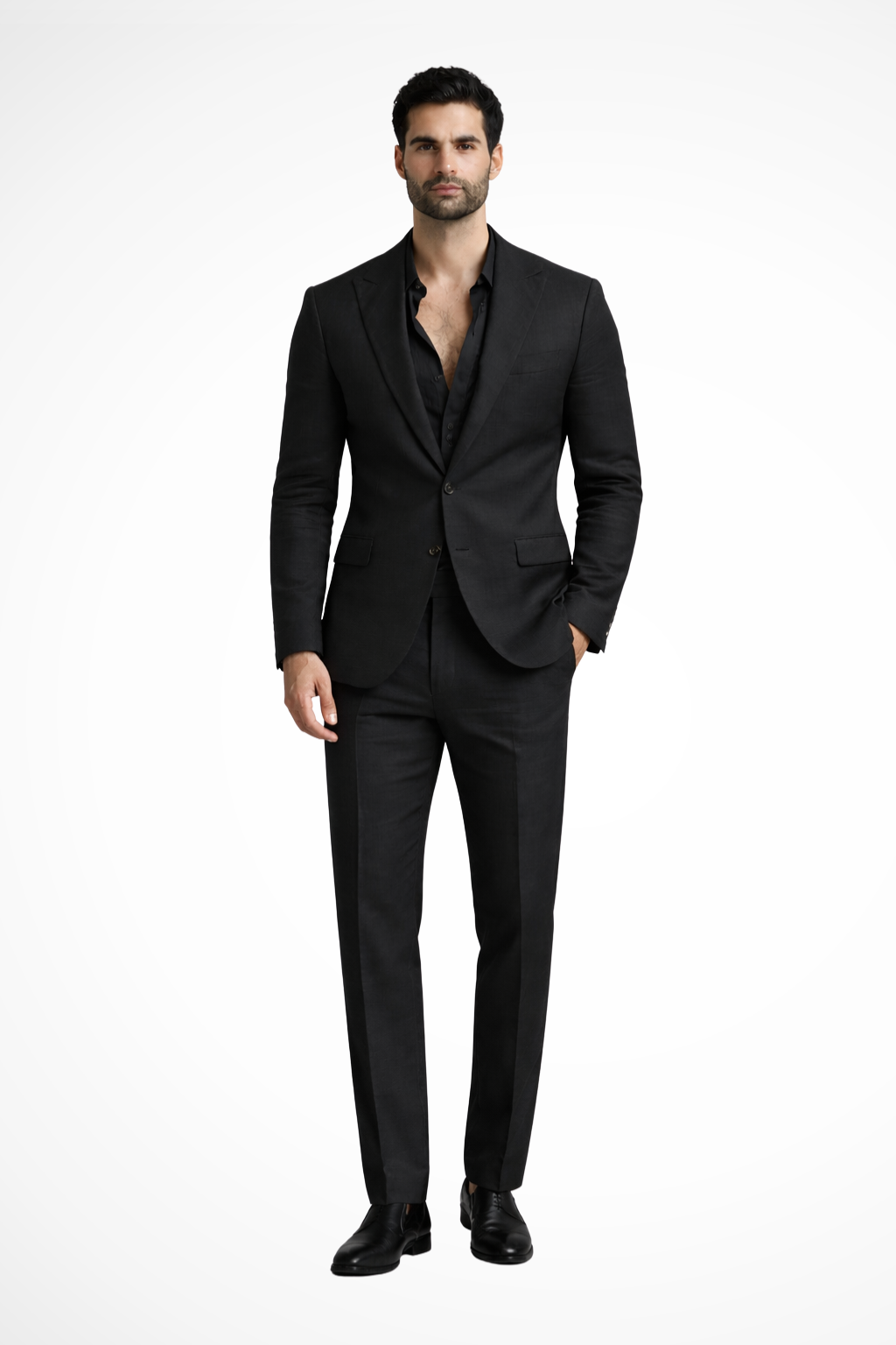 Men's Linen Relaxed Fit Summer Wedding Suit - Lightweight, Breathable Design for Wedding Guests