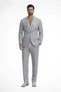 Men's Linen Relaxed Fit Summer Wedding Suit - Lightweight, Breathable Design for Wedding Guests
